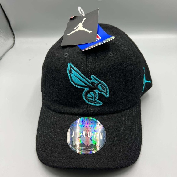 Jordan Other - Charlotte Hornets x Air Jordan Hat Men Black NBA Jumpman Strap Back Cap New